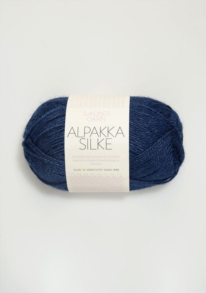 Garn Alpakka Silke 6063 - Ink blå