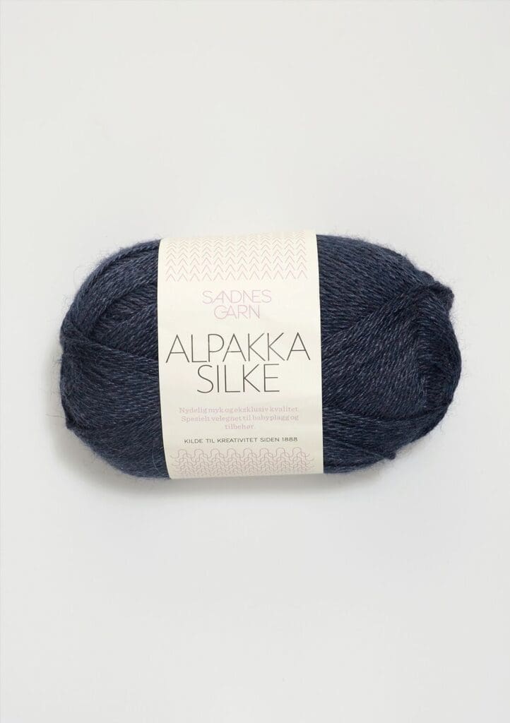 Garn Alpakka Silke 6081 - Dyb Blå