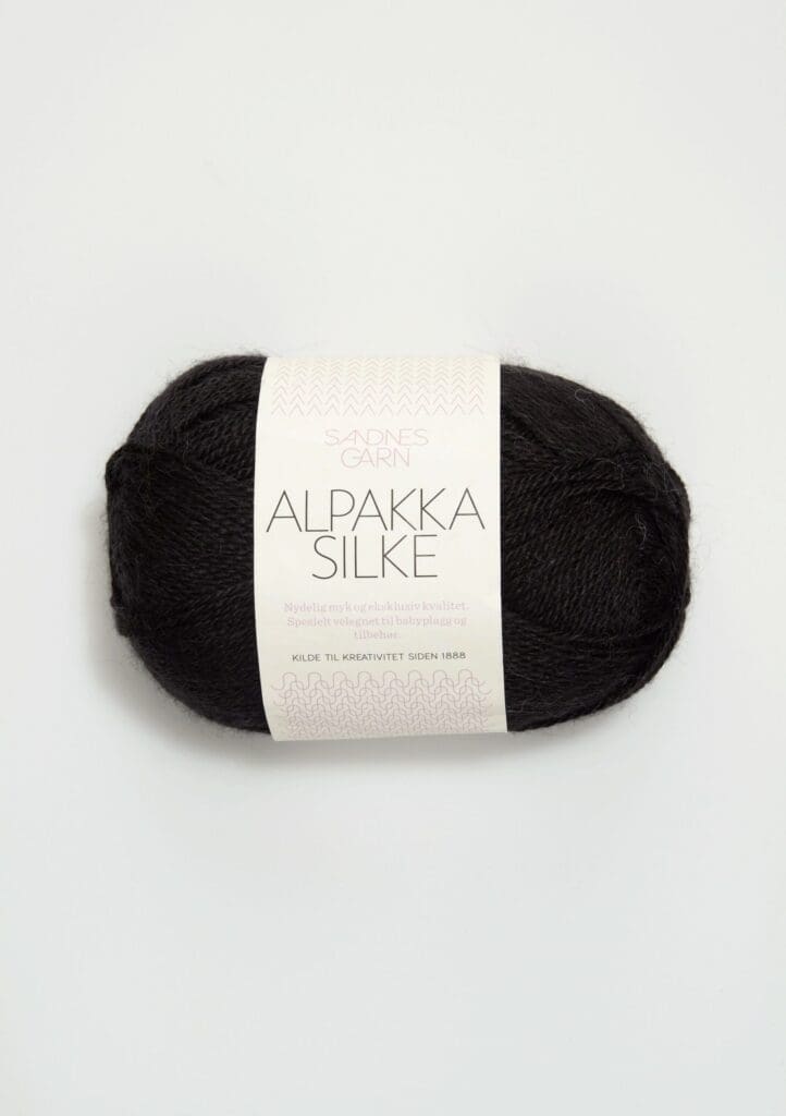 Garn Alpakka Silke 1099 - Sort