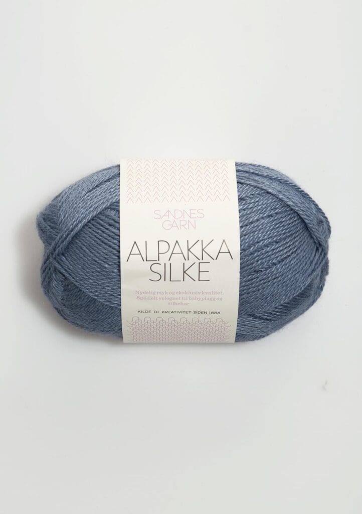 Garn Alpakka Silke 6052 - Jeans Blå