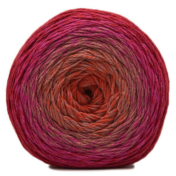 Garn Garnet Twisted Merino Cotton 501 Koral/Beige/Pink/Vinrød