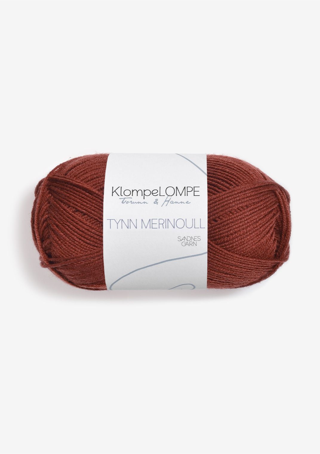 Garn KlompeLompe Tynn Merinoull 3355 Rust