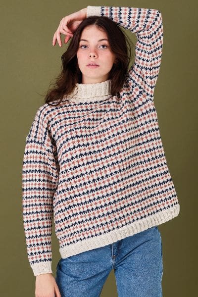 Strikkeopskrift til sømandssweater til kvinder