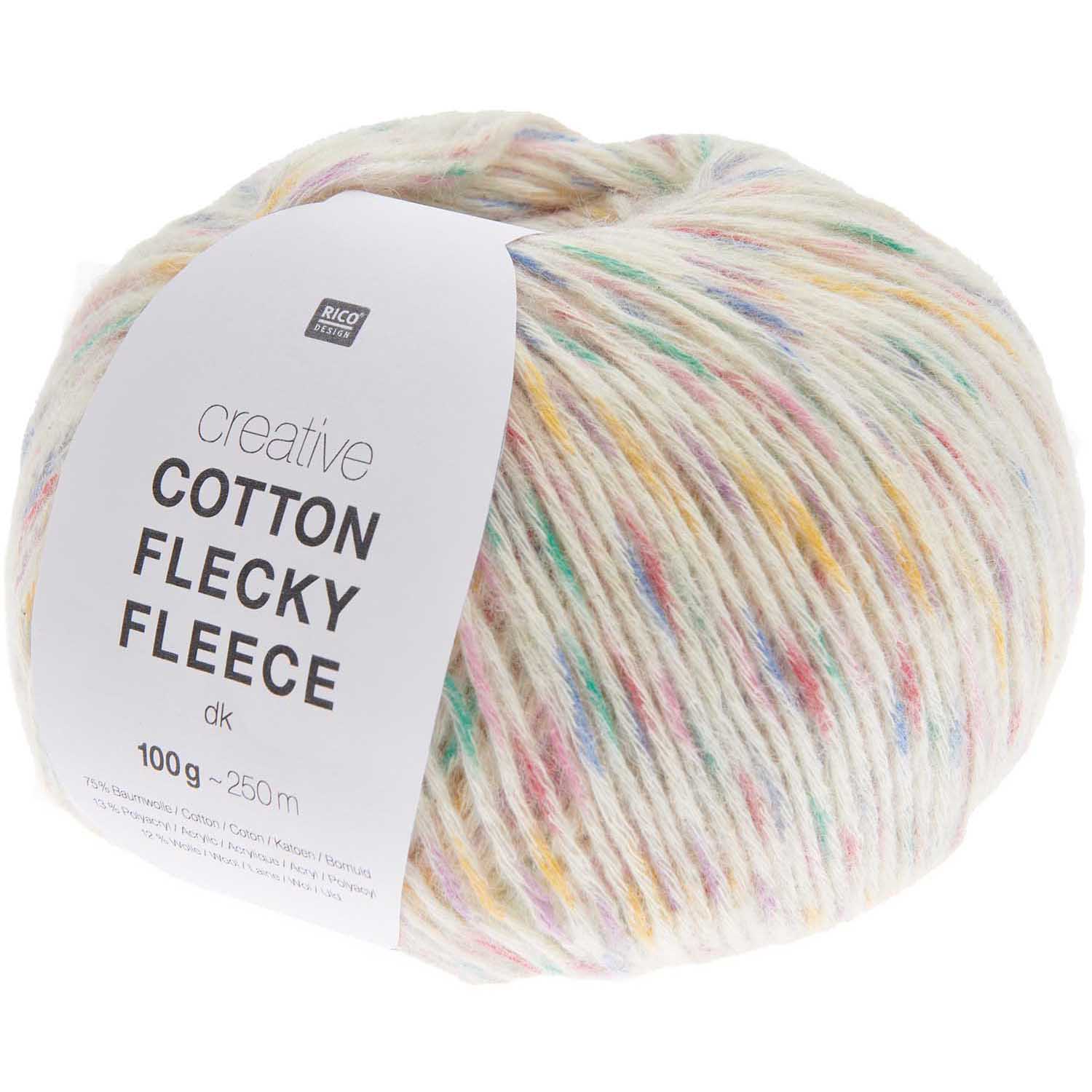 Cotton Flecky Fleece 004 Rainbow