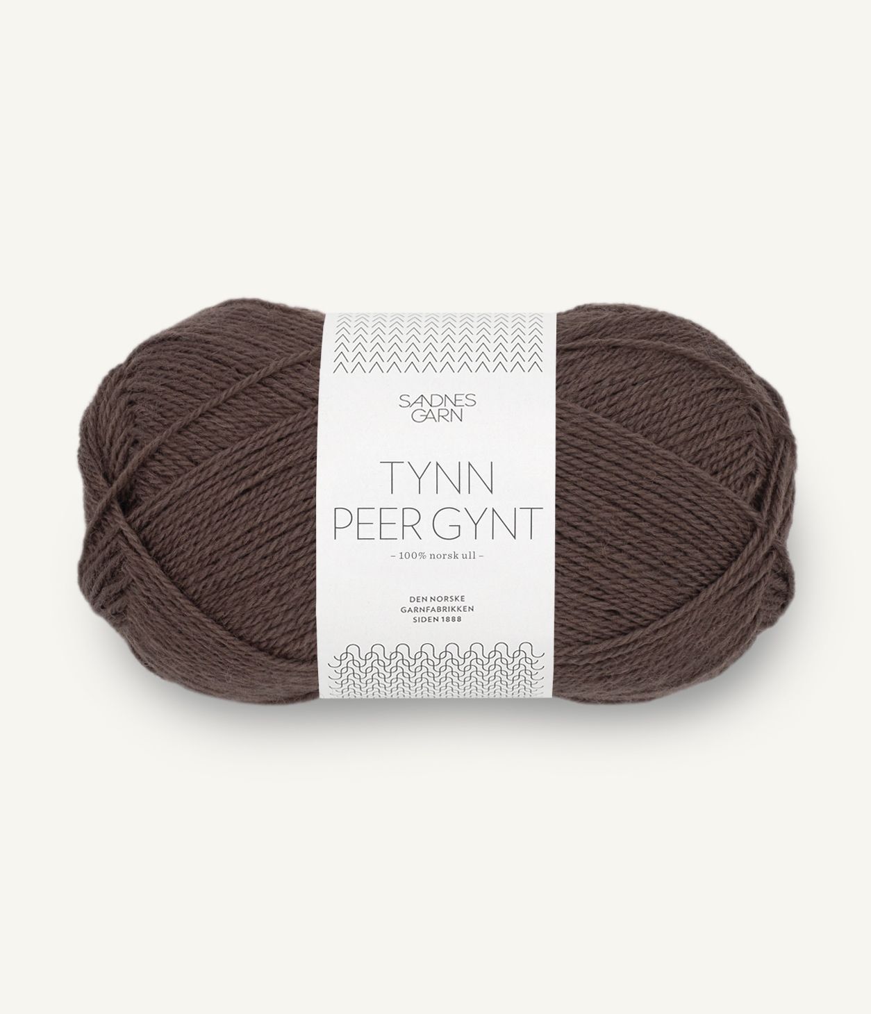 Garn Tynn Peer Gynt 3880 Mørk Chokolade