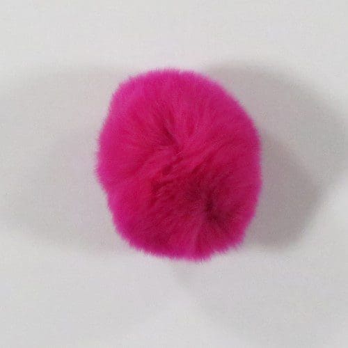 Pompon Kaninhår 60 mm Pink