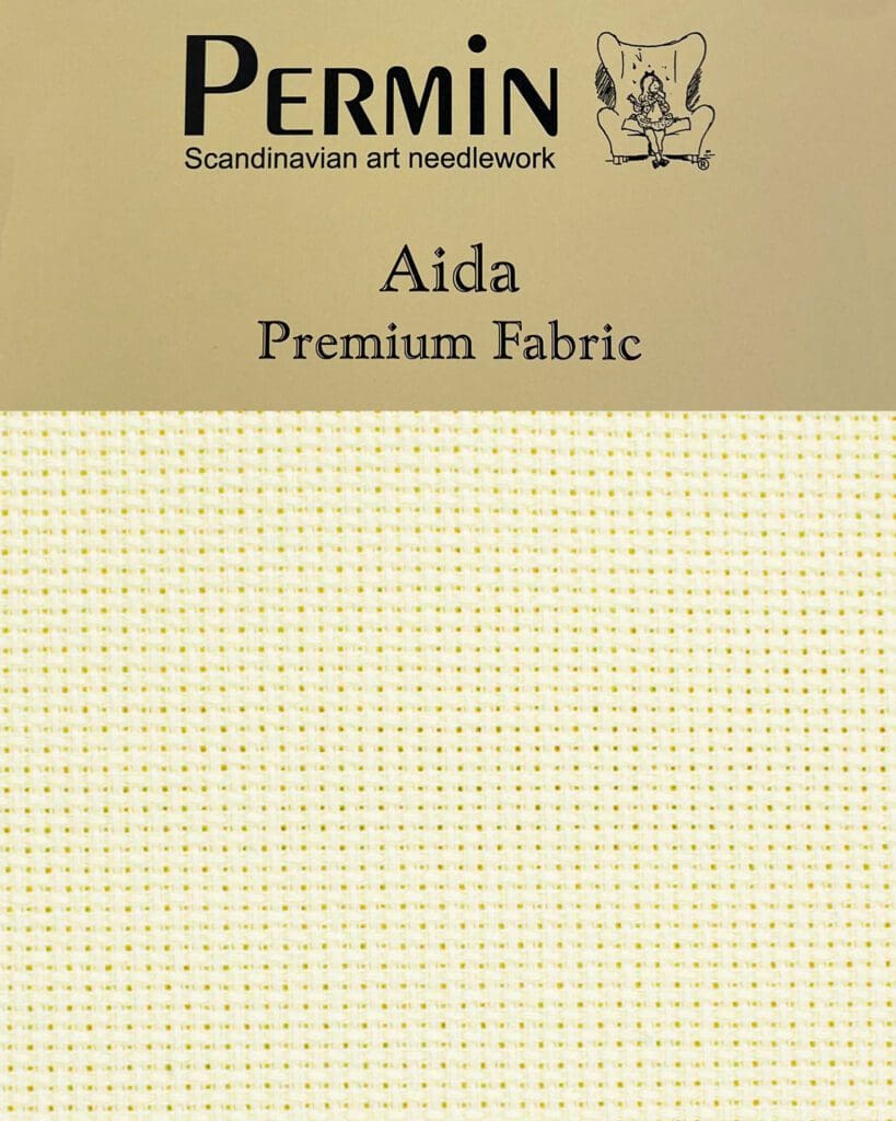 Broderstof Aida 5,4 tr/cm Col 305 Yellow