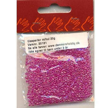 Glasperler - Rocailles 2,5 mm Pink