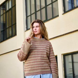 Strikkeopskrift til en basis bluse med raglan